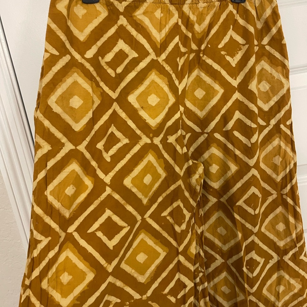 Geometric Pattern Wide Leg Pants - Picture 3 of 4